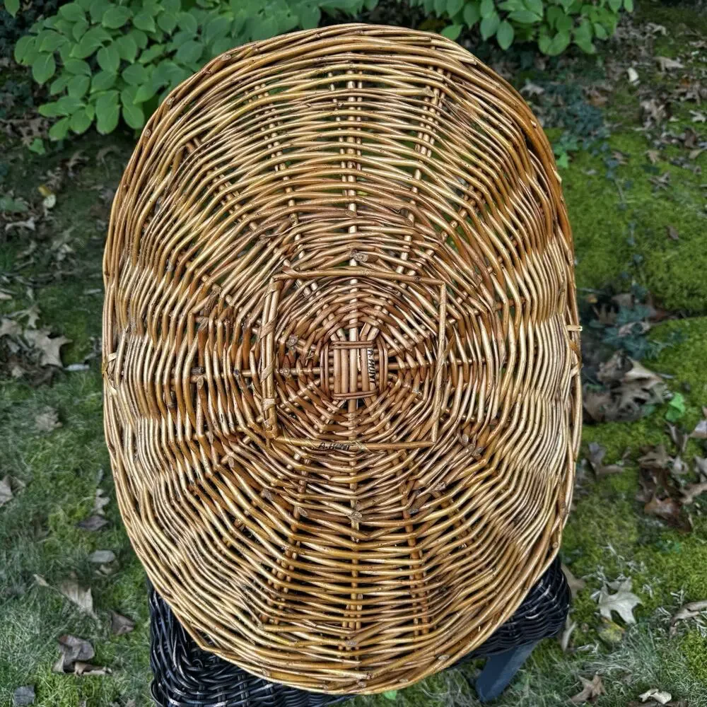 Wicker Gathering Basket Flowers Herbs Brown 18
